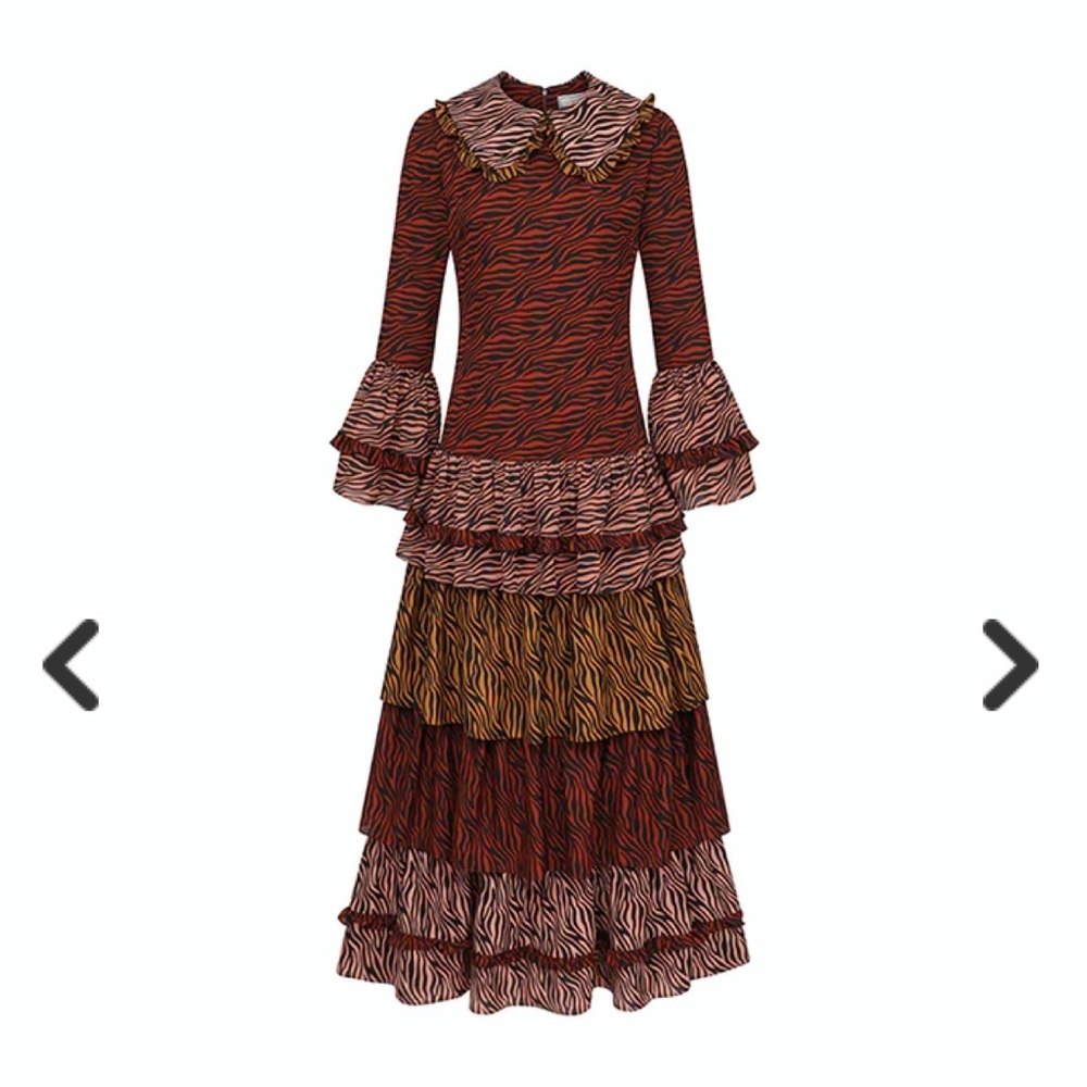 Autumn Adeigbo Alaia Ruffle Dress